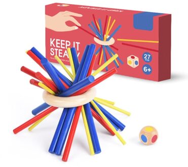 1 Set Houten Stokken Steady Stapelen Spel Speelgoed Voor Kinderen Balans Geduld Hand Vaardigheden Training Puzzel