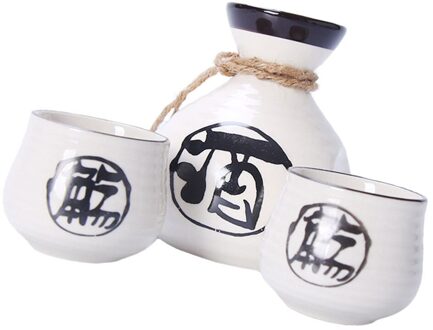 1 Set Japanse Type Sake Fles Cup Set Keramische Hand-Held Pot Cup Kit