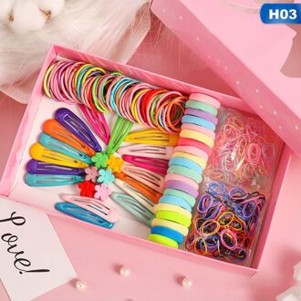 1 Set Kinderen Kleurrijke Nylon Elastische Haarbanden Voor Baby Meisjes Elastiekjes Set Kids 730/870Pcs Paardenstaart houder Haar Clips Kits H03-565stk