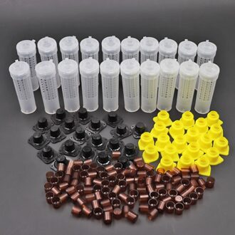 1 Set Kooien Koning Koningin Opfok Systeem Plastic Bee Bijenteelt Catcher Box Mobiele Cups Kooi Complete Kit Bijenteelt Gereedschappen Benodigdheden