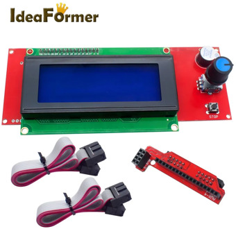 1 Set LCD 2004 Display Control Panel Smart Controller For 3D Printer Parts Reprap MK Kossel Prusa i3 RAMPS1.4 Mega2560