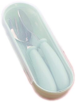 1 Set Leuke Baby Bestek Kinderen Servies Bestek Babyvoeding Voeden Lepel Vork Drie Stijlen Optioneel Kinderen gebruiksvoorwerpen groen