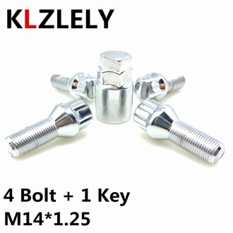 1 Set M14 1.25 Wiel Lock Bolt Banden Anti-Diefstal Schroeven Moer Voor Alpina B7 F01 F02