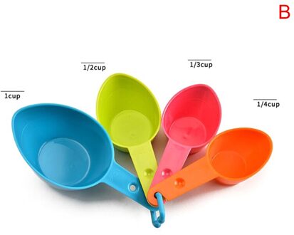 1 Set Maatlepels Kleurrijke Plastic Maatregel Lepel Nuttig Suiker Taart Bakken Lepel Keuken Bakken Meetinstrumenten