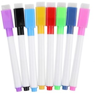 1 Set Magnetische Whiteboard Pen Uitwisbare Marker Kantoor Schoolbenodigdheden 8 Kleuren