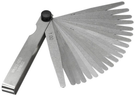 1 set Metric Voelermaat 17 Blades 0.02-1.00mm Voor Metingen Gereedschap