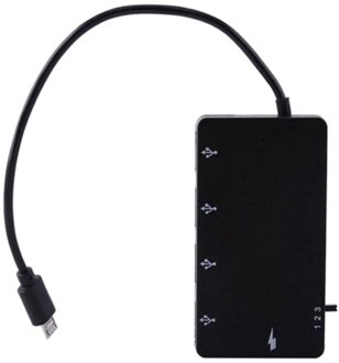 1 Set Micro-Usb Otg 4 Poorten Hub Voeding Adapter Kabel Voor Smartphone Tablet Hoge Snelheid