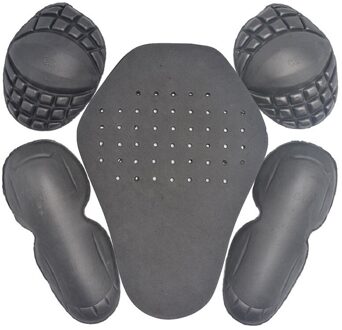1 Set Motorfiets Jas Insert Armors Beschermende Gear Omvatten 1 Back Pad 2 Ellebogen 2 Schouders Protectors Motocross Apparatuur