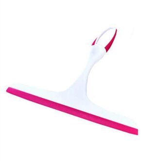 1 Set Multifunctionele Afneembare Glas Wisser Zuigmond Scrubber Window Cleaner Borstel Kit Autoruit Voorruit Cleaning roos rood