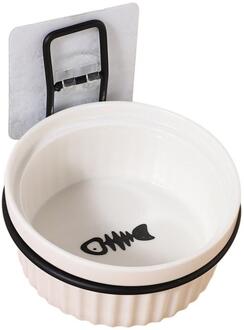 1 Set Muur Gemonteerde Kat Voedsel Container Huisdier Keramische Hond Feeder Opknoping Huisdier Kom