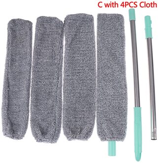 1 Set Nachtkastje Stof Borstel Lange Steel Mop Sweep Artefact Huishouden Bed Schoon Kloof Bodem