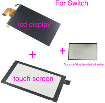 1 Set Ns Schakelaar Touch Screen + Lcd-scherm + Stofdicht Lijm Film Met