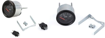 1 Set Oliedruk Indicator Aanvullende Instrument & 1 Set 52Mm Auto Olie Temperatuurmeter Temp Meter