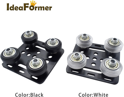 1 Set Openbuilds V-slot gantry plate T3x65.5x65.5 with pulley suites for 20X20 Series V-slot aluminum profiles 3D Printer parts