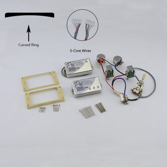 1 Set Originele Echt Epi Standaard Pro Gitaar Alnico Humbucker Pickup Nikkel/Goud Cover Gitaar Accessoires Bordeaux