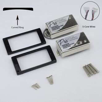 1 Set Originele Echt Epi Standaard Pro Gitaar Alnico Humbucker Pickup Nikkel/Goud Cover Gitaar Accessoires geel