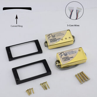 1 Set Originele Echt Epi Standaard Pro Gitaar Alnico Humbucker Pickup Nikkel/Goud Cover Gitaar Accessoires groen