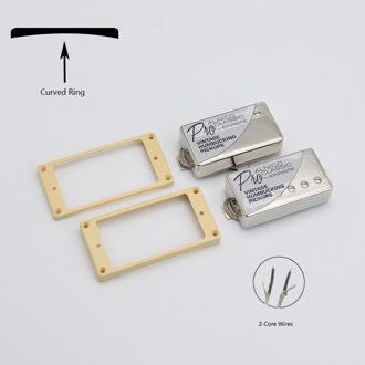 1 Set Originele Echt Epi Standaard Pro Gitaar Alnico Humbucker Pickup Nikkel/Goud Cover Gitaar Accessoires Licht Groen