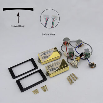 1 Set Originele Echt Epi Standaard Pro Gitaar Alnico Humbucker Pickup Nikkel/Goud Cover Gitaar Accessoires Marineblauw