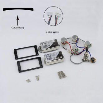 1 Set Originele Echt Epi Standaard Pro Gitaar Alnico Humbucker Pickup Nikkel/Goud Cover Gitaar Accessoires Paars