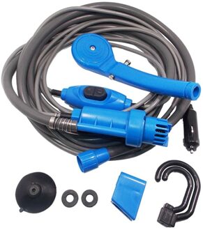 1 Set Outdoor Auto Douche Regendouche Auto Motorfiets Auto Wasmachine Draagbare Outdoor Handheld Camping Douche blauw Uncharged