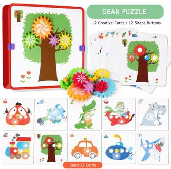 1 Set Paddestoel Nagel Diy Handgemaakte Speelgoed Kinderen Educatief Speelgoed Kinderen Intelligente 3D Puzzel Spel Jigsaw Board 03