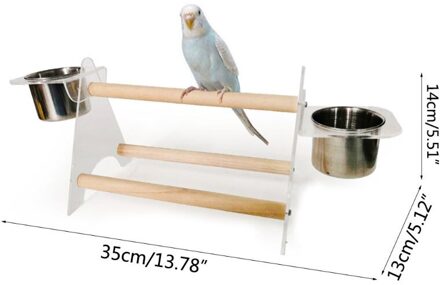 1 Set Papegaai Baars Houder Vogel Bite Grinder Rubber Klauw Leuk Speelgoed Papegaaien Ladder Driehoek Acryl Speelgoed Dierbenodigdheden C6UE