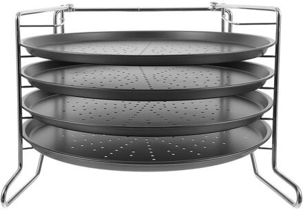 1 Set Pizza Bakken Pannen Met Gaten Ronde Pizza Lade Thuis Keuken Benodigdheden