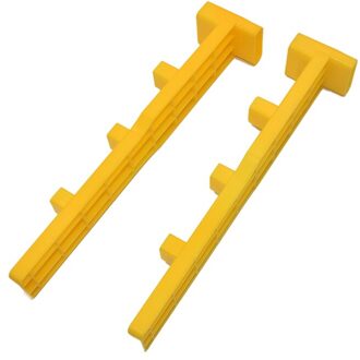 1 Set Plastic Koningin Opfok Frame Kit Met Jzbz Mobiele Bar Mobiele Houder Bijenteelt Apparatuur 2stk kader Bar