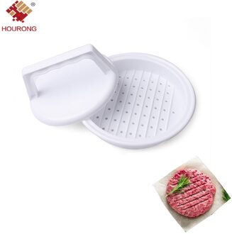 1 Set Plastic Ronde Vorm Hamburger Druk Burger Maker Mold Mould Hamburger Vlees Rundvlees Grill Burger Druk Patty Maker Keuken tool