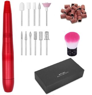1 Set Pro Elektrische Manicure Pedicure Kit Handstuk Grinder Gereedschap Set Draagbare Usb Nail Boor Machine Voor Acryl Nagels Gel 03
