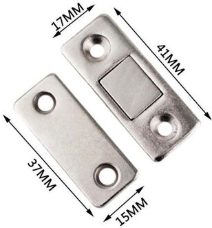 1 Set Punch-Gratis Magnetische Deur Sterke Dichter Deur Catch Schroeven Dunne Deur Met Voor Meubels Ultra Magneet Kast cab J3G4