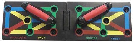 1 Set Push Up Rack Board 9 In 1 Body Building Board Systeem Fitness Uitgebreide Training Gym Body Training shipp Oefening