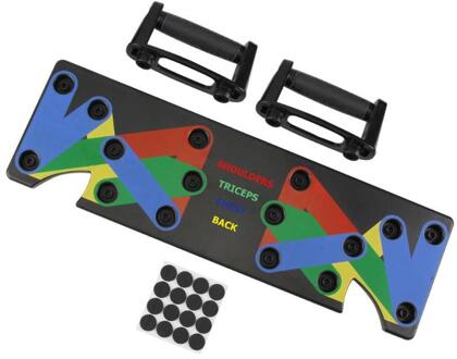 1 Set Push Up Rack Board 9 In 1 Body Building Board Systeem Fitness Uitgebreide Training Gym Body Training shipp Oefening