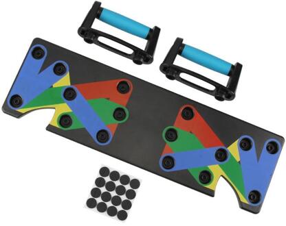1 Set Push Up Rack Board 9 In 1 Body Building Board Systeem Fitness Uitgebreide Training Gym Body Training shipp Oefening