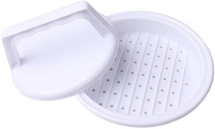 1 Set Ronde Vorm Hamburger Druk Food-Grade Plastic Hamburger Vlees Rundvlees Grill Burger Druk Patty Maker Mold Mould keuken Tool