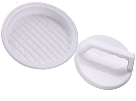 1 Set Ronde Vorm Hamburger Persen Food-Grade Plastic Rundvlees Hamburger Vlees Grill Burger Persen Patty Mold Maker Keuken tool