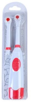 1 Set Roterende Automatische Mondhygiëne Elektrische Tandenborstel Koppen Set Battery Operated Rood