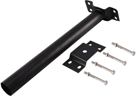 1 Set Rust-Proof Wall Mounted Solar Light 50MM Mounting Pole Support for Solar Powered Wall Street Wall Light Lamp Steel Bracket