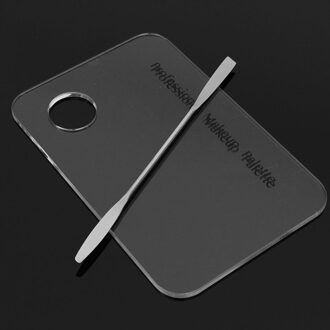 1 set Rvs make-up Palet Spatel make-up Artist Essentiële Kit rechthoek Cosmetica makeup tools