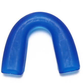 1 Set Shock Sport Gebitsbeschermer Mouth Guard Tanden Te Beschermen Voor Boksen Basketbal Top Grade Gum Shield blauw