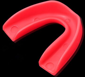 1 Set Shock Sport Gebitsbeschermer Mouth Guard Tanden Te Beschermen Voor Boksen Basketbal Top Grade Gum Shield rood