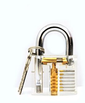 1 Set Slotenmaker Gereedschap Praktijk Transparante Lock Kit Met Broken Key Extractor Wrench Tool Verwijderen Haken Hardware