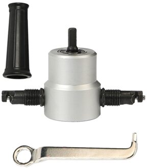 1 Set Snijden Double Head Gezinsblad Nibbler Saw Cutter Tool Sets Boor Attachment Snijgereedschap Accessoires