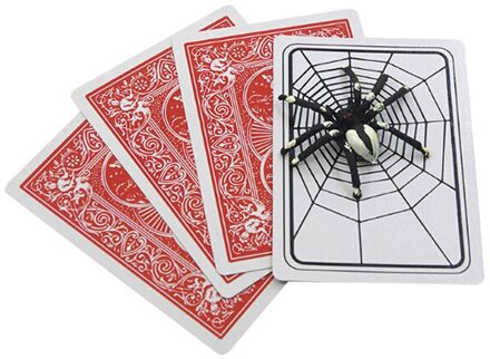 1 Set Spider En Net De Web Truc Kaarten Magic Props Goocheltrucs Speelgoed Goochelaar Gimmick Magic Illusie Gesloten- up Magic Speelgoed