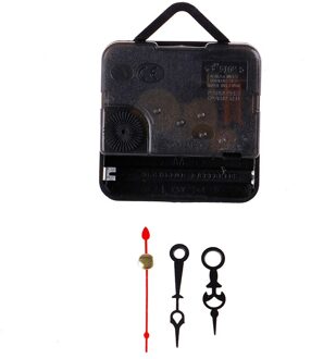 1 Set Stille Wandklok Quartz Naald Beweging Zwarte En Rode Handen Diy Vervanging Deel Repair Kit Tool Set Klok mechanisme