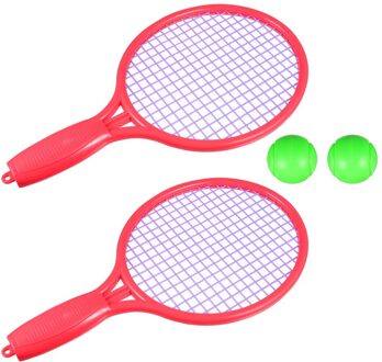 1 Set Tennisracket Voor Kid Met 2 Tennis Ballen Kids Outdoor Kinderen Speelbal