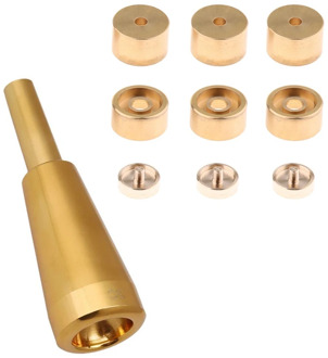 1 Set Trumpet Valve Finger Buttons Trumpet Parts for Trumpet -Golden & 1x 3C Trumpet Mouthpiece Gold Meg Metal Trumpet for Yamah