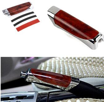 1 Set Universele Handrem Protector Cover Auto Rood Carbon Fiber Stijl Handrem Cover Protector Auto-interieur Handrem Covers