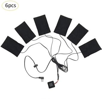1 Set USB Elektrische Verwarmde Jas Verwarming Pad Outdoor Themal Warme Winter Verwarming Vest Pads voor DIY Verwarmde Kleding